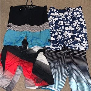 4 pair of Swim Trunks for boys or men